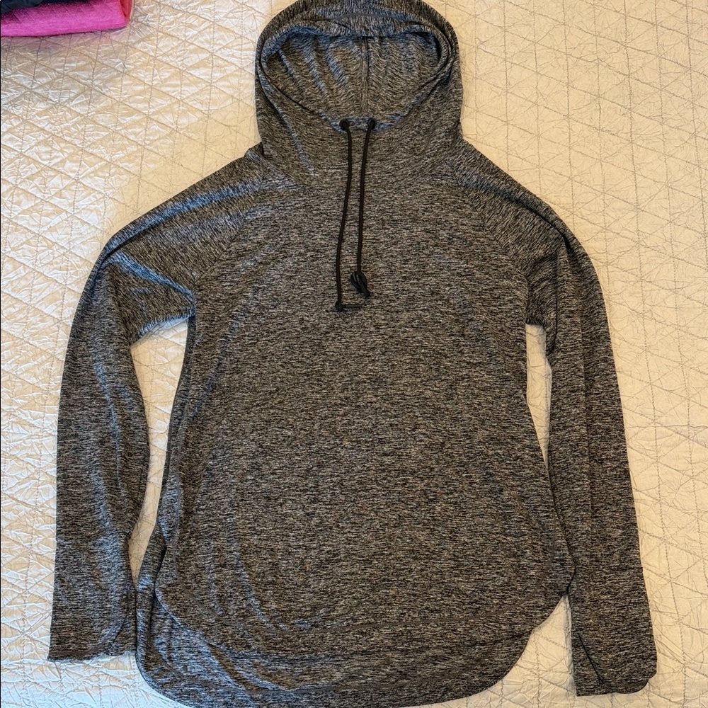 Athleta Charcoal Gray Pullover Hoodie